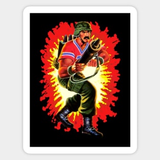 Bazooka GI Joe toy art card Sticker